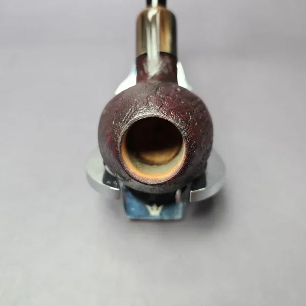 Mina Pipes Sandblasted Belge w/ Horn Estate Briar Pipe, Unsmoked - Image 7