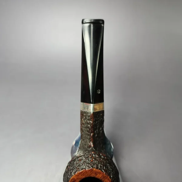 Elwood (by Ferndown) Bark Bulldog w/Silver Estate Briar Pipe, English Estates - Image 7