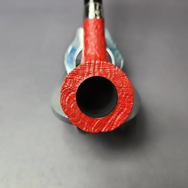 Ashton Claret XX Sandblasted Zulu w/ Silver Estate Briar Pipe, Unsmoked - Image 7