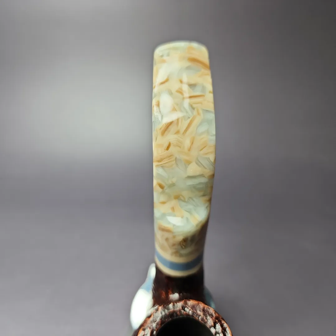 Savinelli Sasso 614 Rusticated Oom Paul Briar Pipe, New, 6mm - Image 7