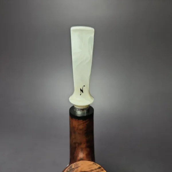 Nording Giant B XL Smooth Bent Billiard w/ Silver Estate Briar Pipe, Unsmoked - Image 7