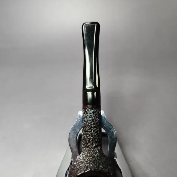 Kiko Rusticated Billiard African Block Meerschaum Estate Pipe, Other Estates - Image 7