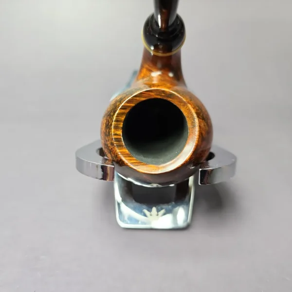 C-Pipe Smooth Nosewarmer Egg w/ Horn Handmade Briar Pipe, New - Image 7