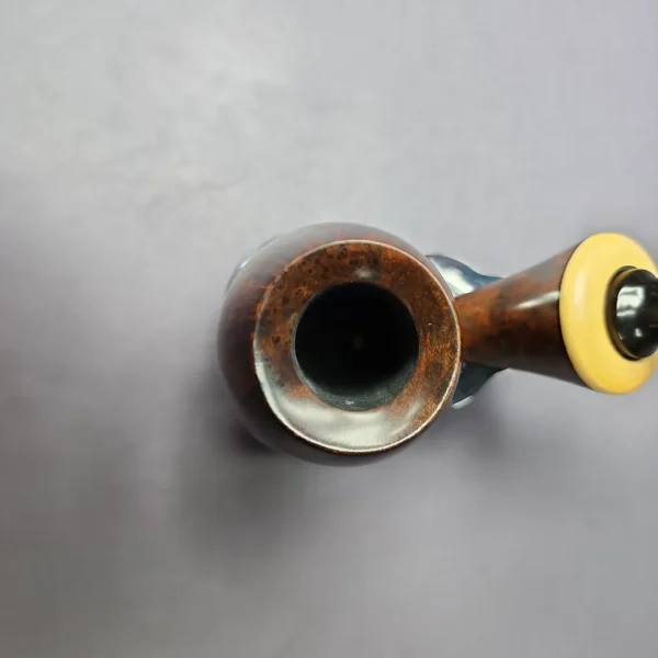 HS Studio Smooth Reverse Calabash Fig w/ Boxwood Estate Briar Pipe, Unsmoked - Image 7