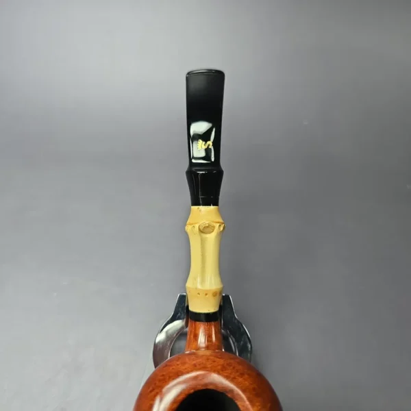 Stanwell Smooth Peewit w/ Bamboo Estate Briar Pipe, Unsmoked - Image 7