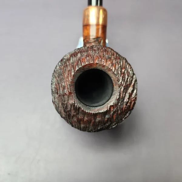 4th Generation (by Ascorti) Forza Grappa 1897 Rusticated Dublin Estate Briar Pipe, Unsmoked - Image 7