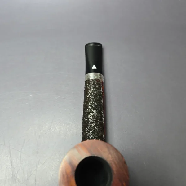 Alberto Bonfiglioli 1991 XL Rusticated Canadian w/Silver Estate Briar Pipe, Italian Estates - Image 7