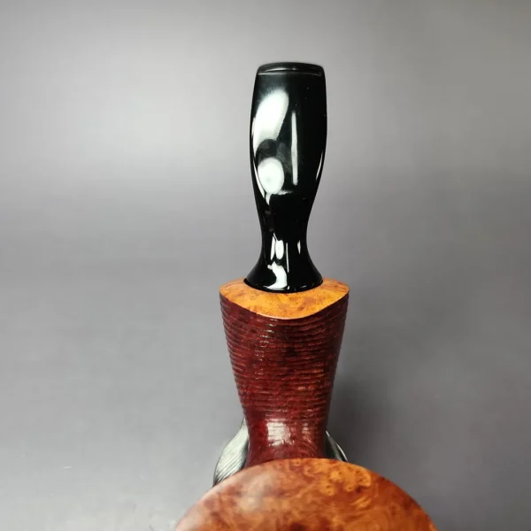 Manfred Hortig Rusticated Freehand Estate Briar Pipe, Unsmoked, 9mm - Image 7