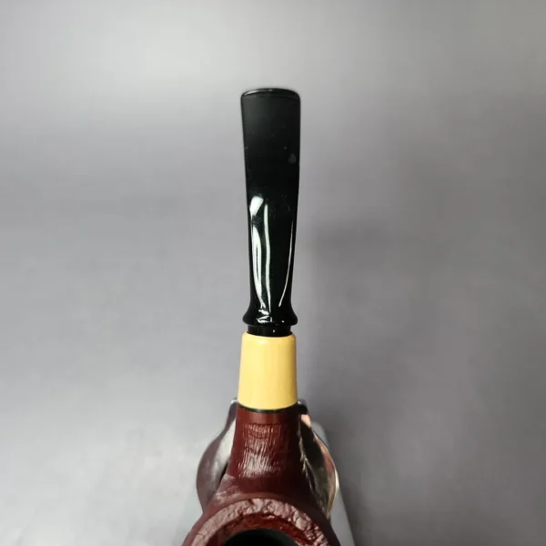 MBSD Briars by Piero Vitale Sandblasted Brandy w/ Olivewood Briar Pipe, New - Image 7