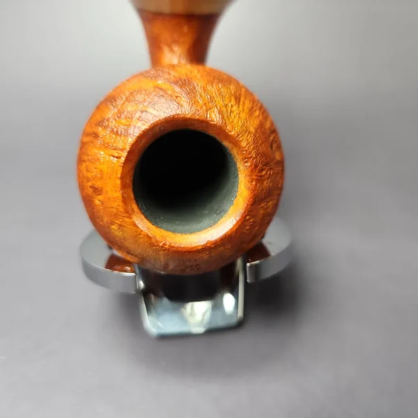 Mina Pipes Sandblasted Danish Apple w/ Olivewood Estate Briar Pipe, Unsmoked - Image 7