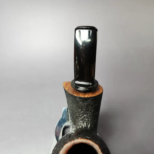 David S. Huber 2017 Sandblasted "Ivarsson Blowfish" Estate Briar Pipe, American Estates - Image 7