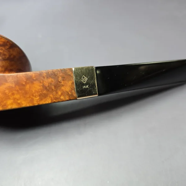 Dunhill 1950 R (Root Briar) O w/14k Gold Smooth Bulldog Estate Briar Pipe, English Estates - Image 7