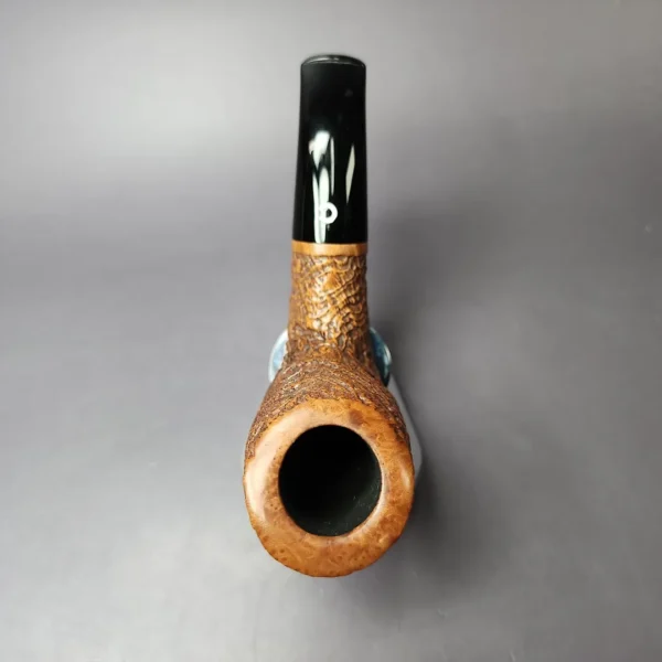 Il Ceppo Partially Sandblasted Horn Estate Briar Pipe, Italian Estates - Image 8