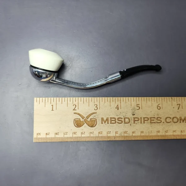 Falcon Standard Multipurpose w/ MBSD Meerschaum Dublin Block Meerschaum Bowl Pipe, New - Image 8