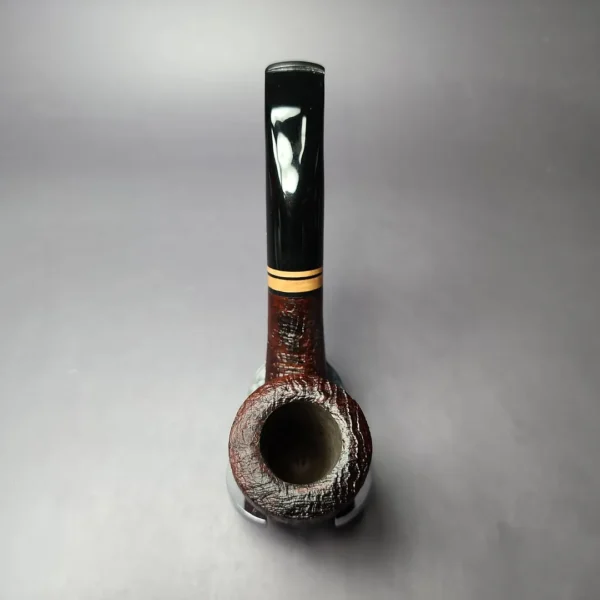 Chacom Erica 1205 Sandblasted Bent Billiard Estate Briar Pipe, Unsmoked - Image 8