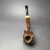 HS Studio Sandblasted Long Shank Blowfish w/ Boxwood Estate Briar Pipe, Unsmoked - Image 8
