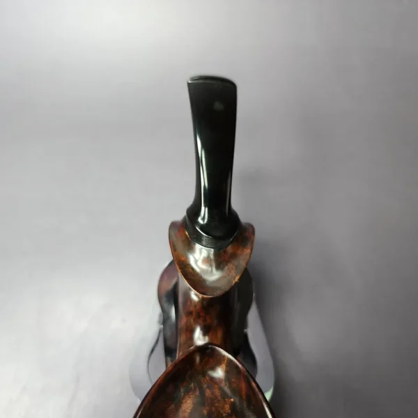 HS Studio Smooth Reverse Calabash Horn Estate Briar Pipe, Unsmoked - Image 8