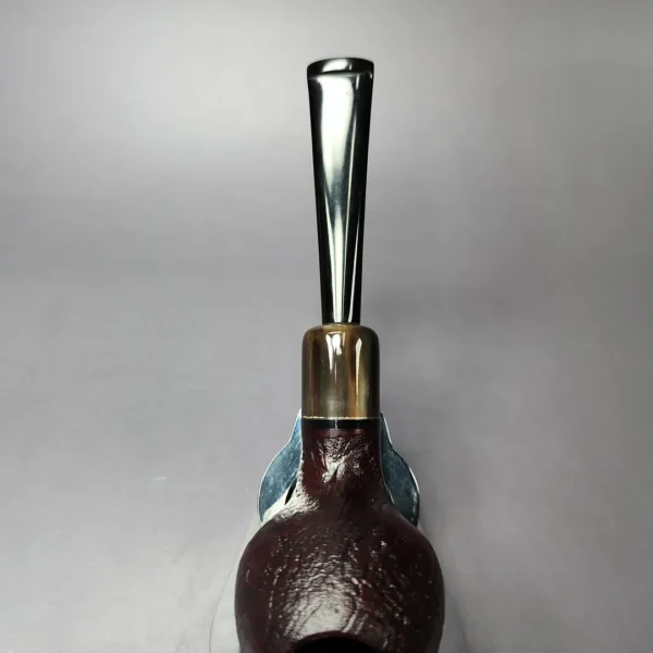 Mina Pipes Sandblasted Belge w/ Horn Estate Briar Pipe, Unsmoked - Image 8