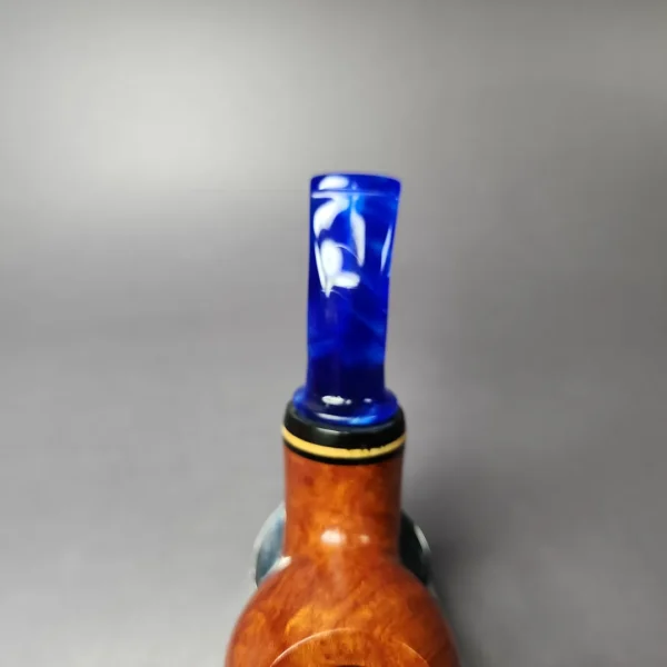 Mina Pipes Smooth Reverse Calabash Apple w/Boxwood Estate Briar Pipe, Unsmoked - Image 8