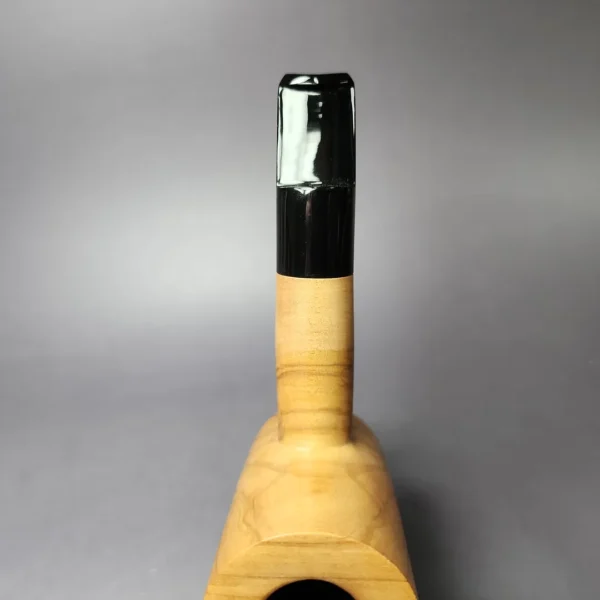 Mario Grandi XL Smooth Poker Estate Olive Wood Pipe, Italian Estates - Image 8
