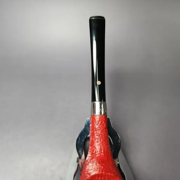 Ashton Claret XX Sandblasted Zulu w/ Silver Estate Briar Pipe, Unsmoked - Image 8