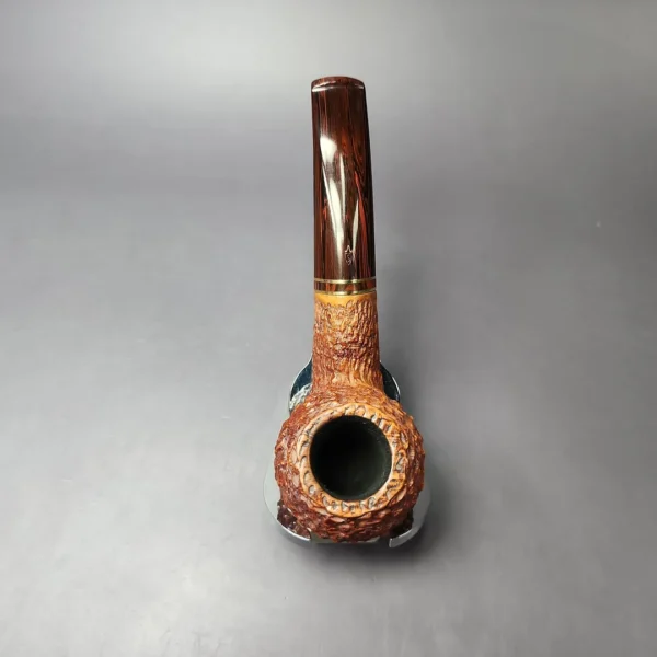 Savinelli Mediterranea 673 KS Rusticated Bulldog Estate Briar Pipe, Italian Estates - Image 8