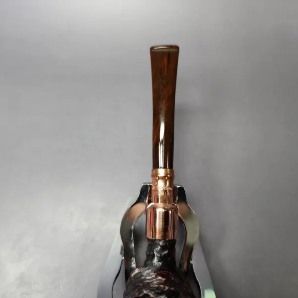 Peterson 2024 Christmas Pipe 701 Rusticated Poker Estate Briar Pipe, Unsmoked - Image 8