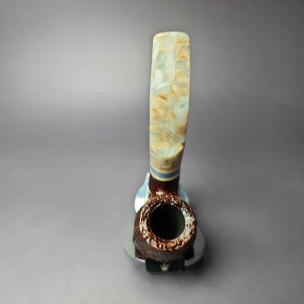 Savinelli Sasso 614 Rusticated Oom Paul Briar Pipe, New, 6mm - Image 8