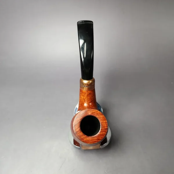 4th Generation (by Ascorti) Forza Fiano Prima 1855 Smooth Bent Billiard Estate Briar Pipe, Unsmoked - Image 8