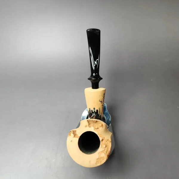 Nording Signature Partially Rusticated Freehand Estate Briar Pipe, Unsmoked - Image 8