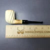 Spiral Carved Billiard Estate Block Meerschaum Pipe w/ Case, Turkish Estates - Image 8