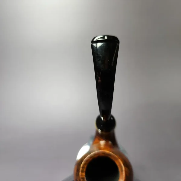 C-Pipe Smooth Nosewarmer Egg w/ Horn Handmade Briar Pipe, New - Image 8