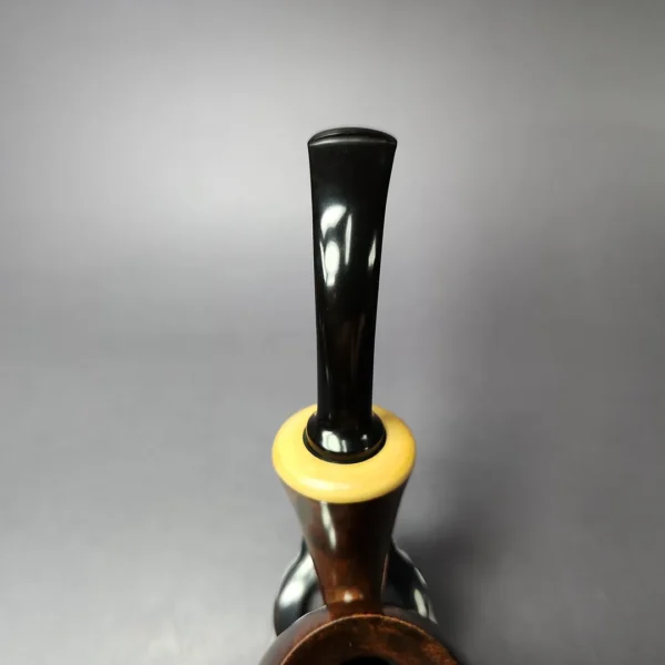 HS Studio Smooth Reverse Calabash Fig w/ Boxwood Estate Briar Pipe, Unsmoked - Image 8