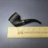 Ferndown Bark 3 Star Partially Rusticated Oom Paul w/ Silver Estate Briar Pipe, English Estates - Image 8