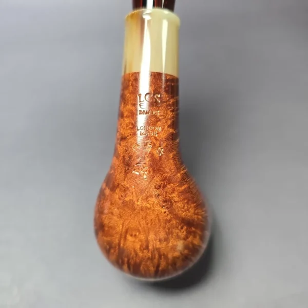 LCS Briars 2024 3 Star Smooth Apple w/ Horn Estate Briar Pipe, English Estates, 9mm - Image 8