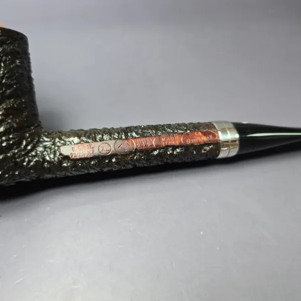 Alberto Bonfiglioli 1991 XL Rusticated Canadian w/Silver Estate Briar Pipe, Italian Estates - Image 8