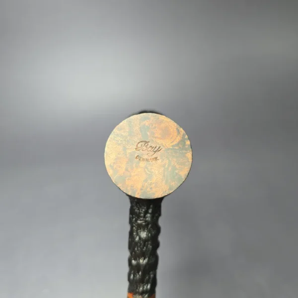 Mike Sebastian Bay Rusticated Hobo Poker Estate Briar Pipe, Danish Estates - Image 8