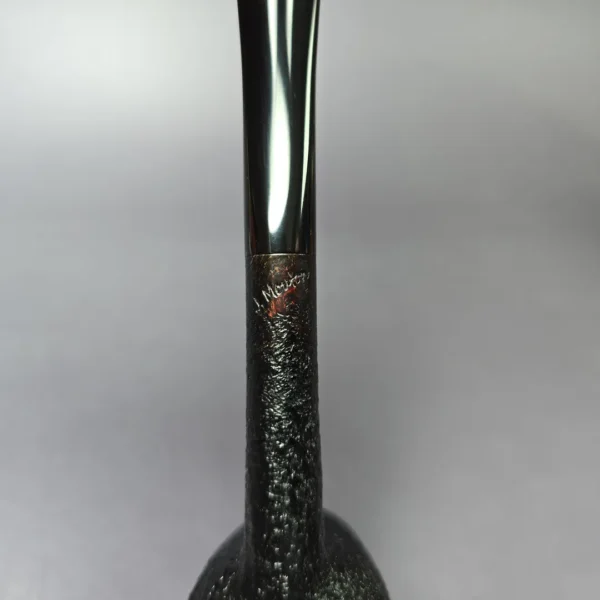 J Mouton Partially Sandblasted Liverpool Handmade Briar Pipe, New - Image 8
