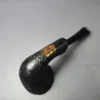 J Mouton Partially Sandblasted Dublin w/ Mammoth Molar Handmade Briar Pipe, New - Image 8