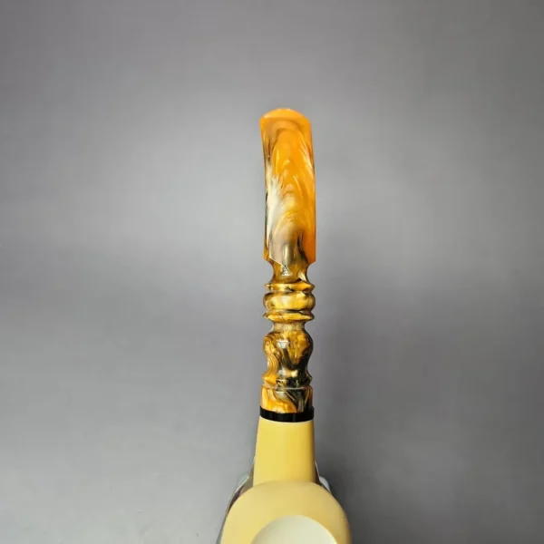 MBSD Meerschaum Masters by Kenan XL Skull Block Meerschaum Pipe, New - Image 8