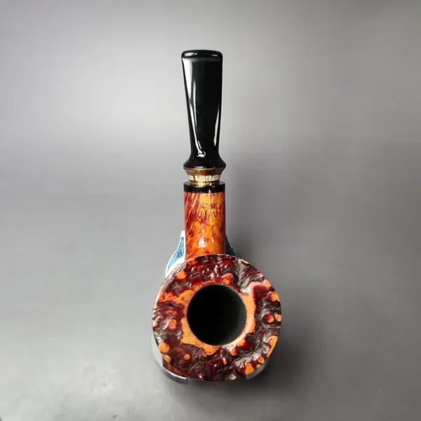 4th Generation (by Nording) Frihand Red Grain A Smooth Freehand Estate Briar Pipe, Unsmoked - Image 8