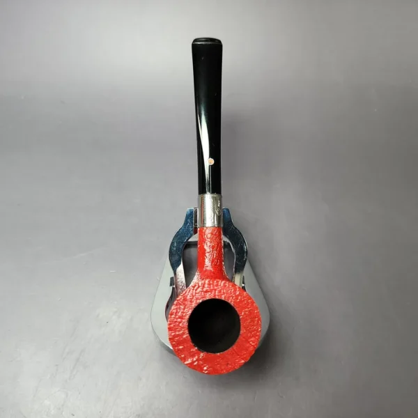 Ashton Claret XX Sandblasted Dublin w/ Silver Estate Briar Pipe, Unsmoked - Image 8