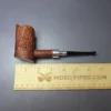 RD Pipes by Ron Powell XL Sandblasted Silver Spigot Poker Strawberry Briar Pipe, New - Image 8