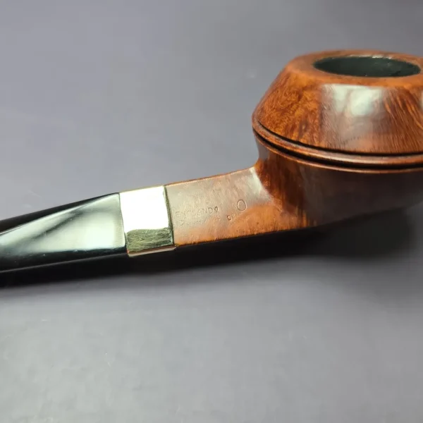 Dunhill 1950 R (Root Briar) O w/14k Gold Smooth Bulldog Estate Briar Pipe, English Estates - Image 8
