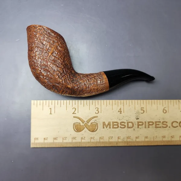 Il Ceppo Partially Sandblasted Horn Estate Briar Pipe, Italian Estates - Image 9