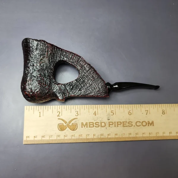 Burl King Sandblasted Magnum Freehand Estate Briar Pipe, Other Estates - Image 9