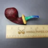 Mina Pipes Sandblasted Danish Apple w/ Olivewood Estate Briar Pipe, Unsmoked - Image 9