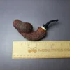 SU Pipes Denim Rusticated Mushroom w/ Ivorite & Case Handmade Briar Pipe, New - Image 9