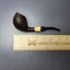 HS Studio Sandblasted Egg w/Boxwood Estate Briar Pipe, Unsmoked - Image 9