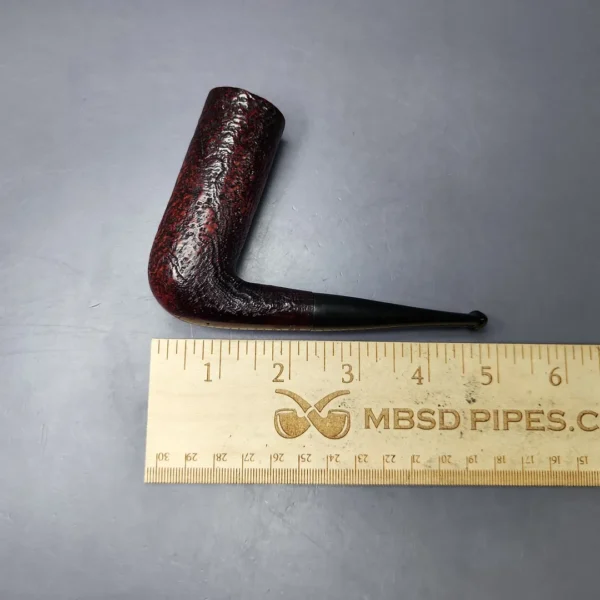Tsuge Topper Sandblasted "Chimney" Stack Estate Briar Pipe, Japanese Estates - Image 9